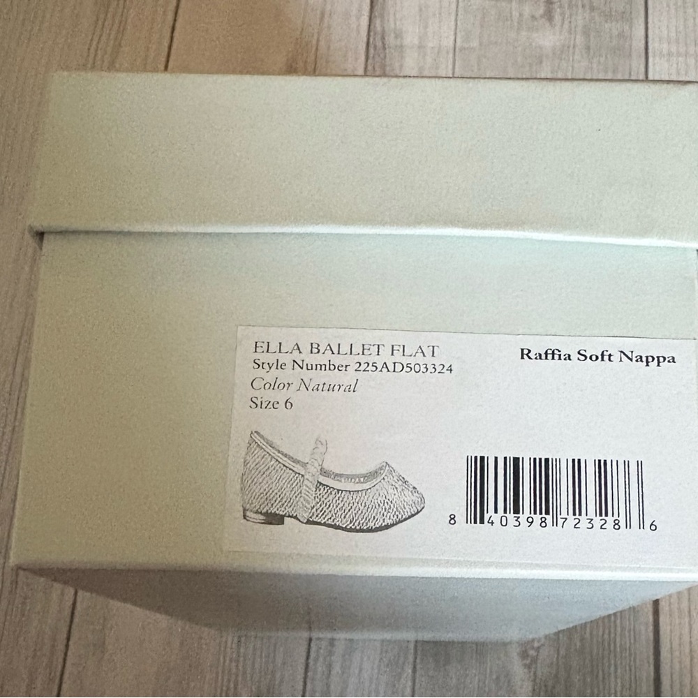 Frances Valentine Tan Ella Raffia Ballet Flat 6 - Picture 8 of 9